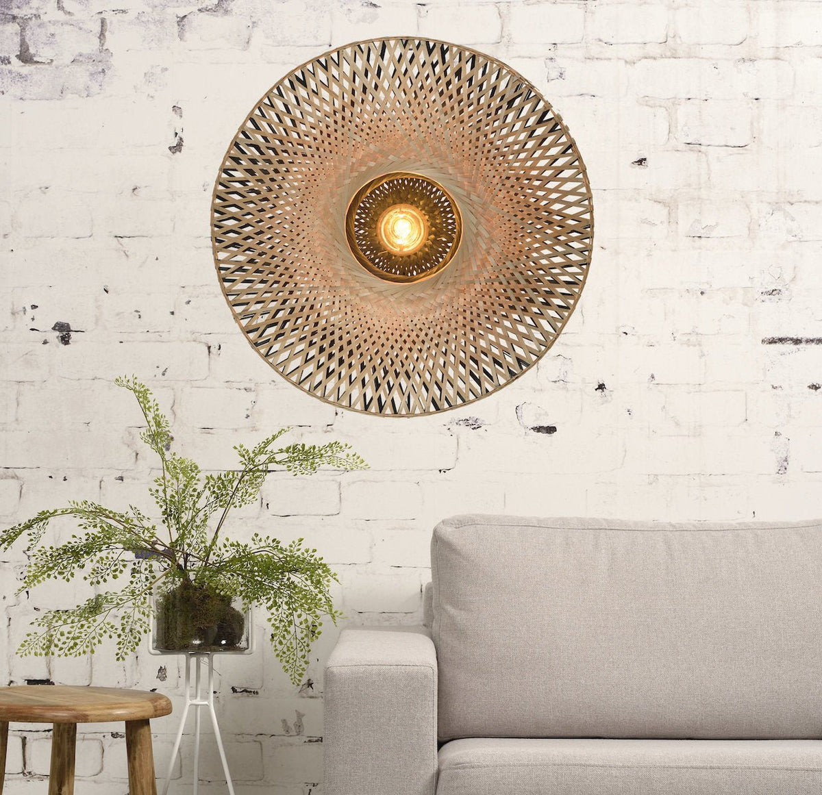 Lampe murale en bambou 87x8cm Kalimantan - Good & Mojo - The Cool Republic