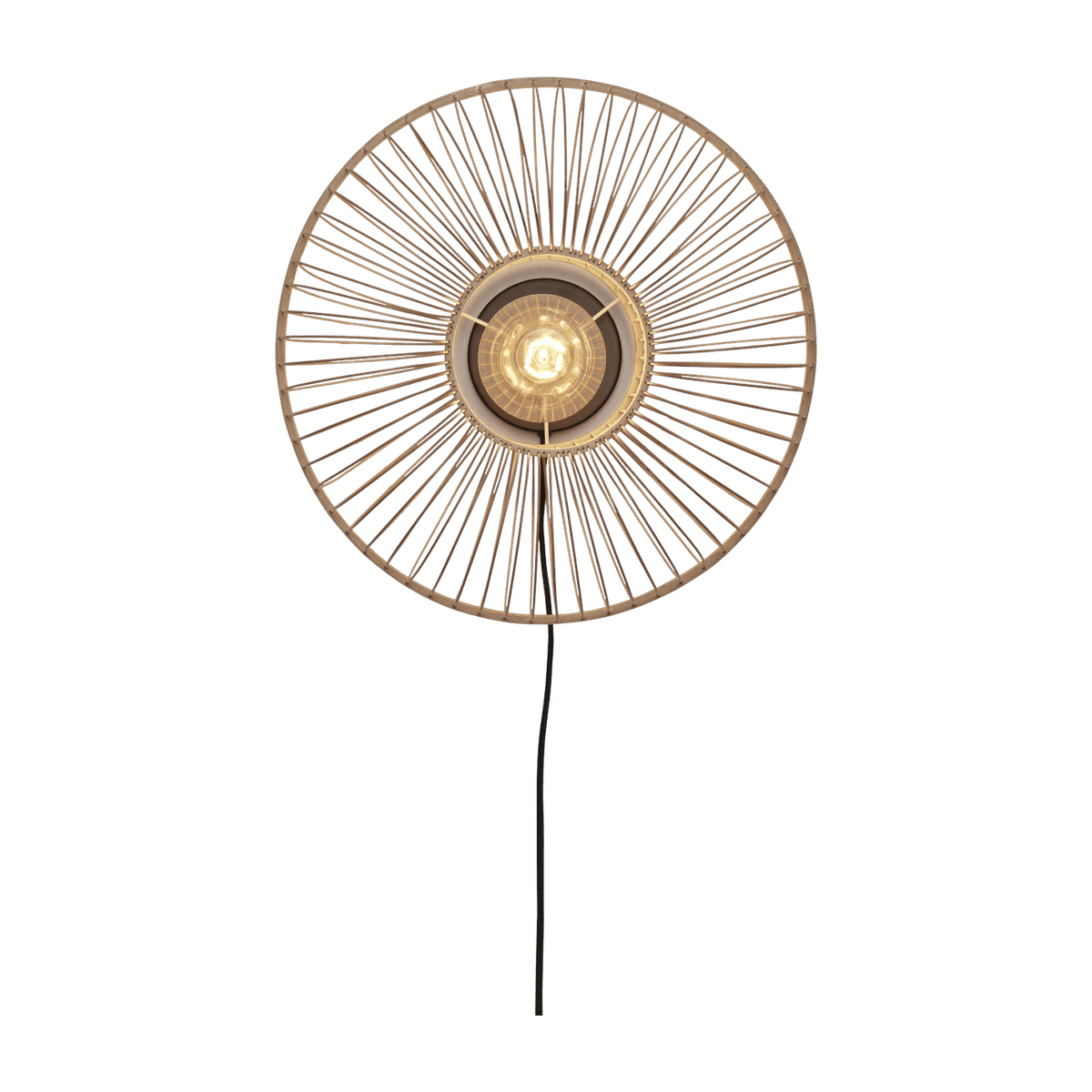 Lampe murale en bambou naturel 25x38 cm Hokkaido - Good & Mojo - The Cool Republic