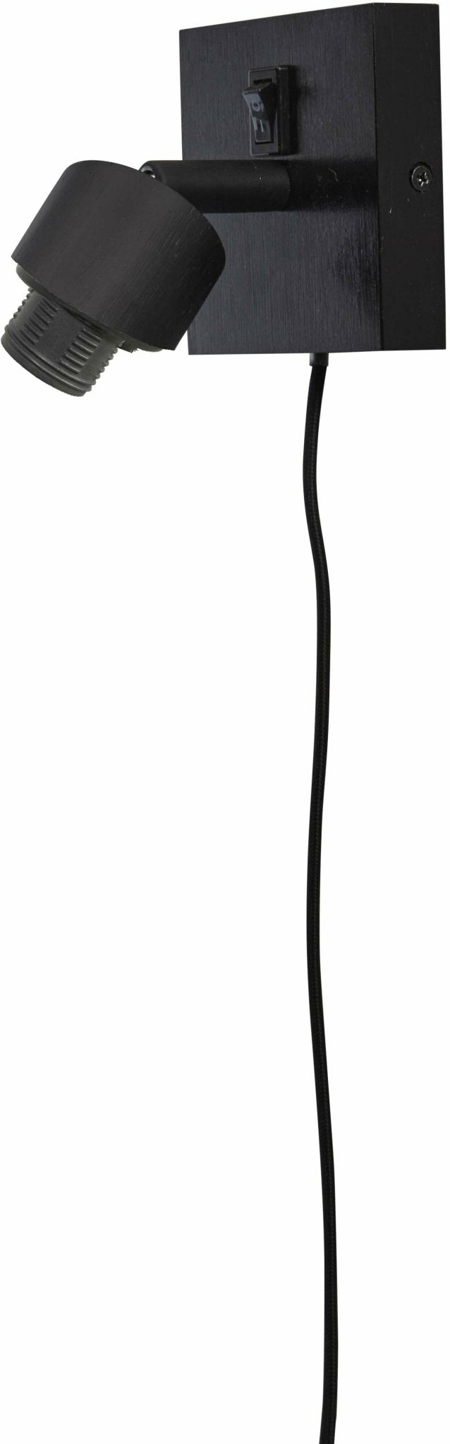 Lampe murale en bambou noir et naturel 10x10 cm Java - Good & Mojo - The Cool Republic