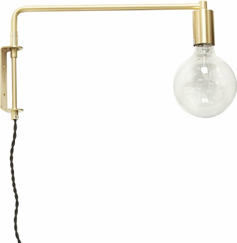 Lampe murale en laiton doré - Hübsch - The Cool Republic