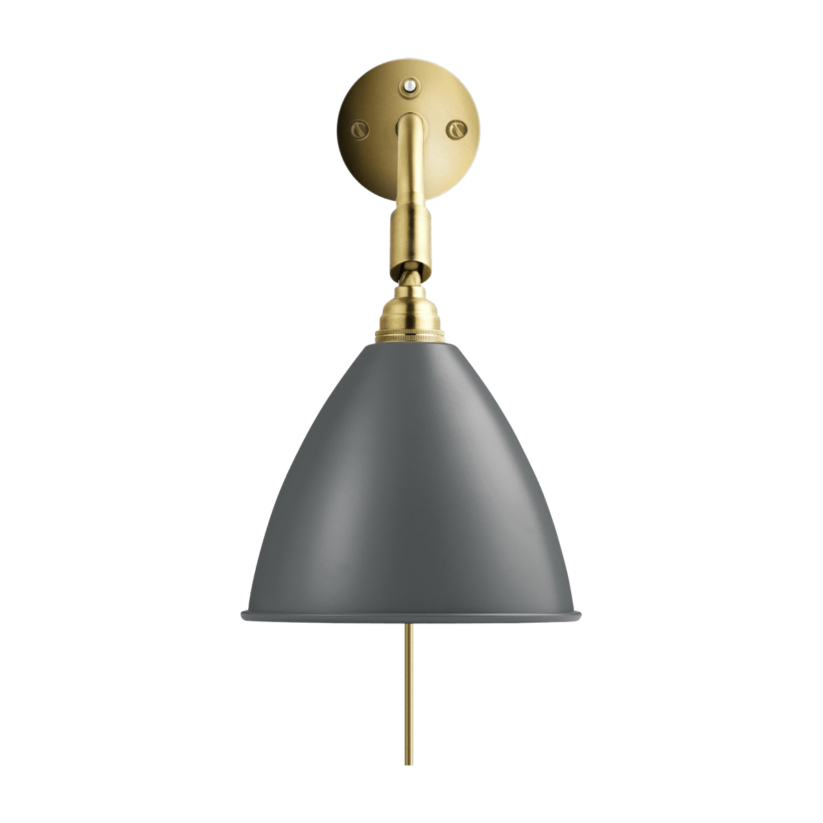 Gray wall lamp base gold brass BL7 - Gubi - The Cool Republic