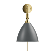 Gray wall lamp base gold brass BL7 - Gubi - The Cool Republic