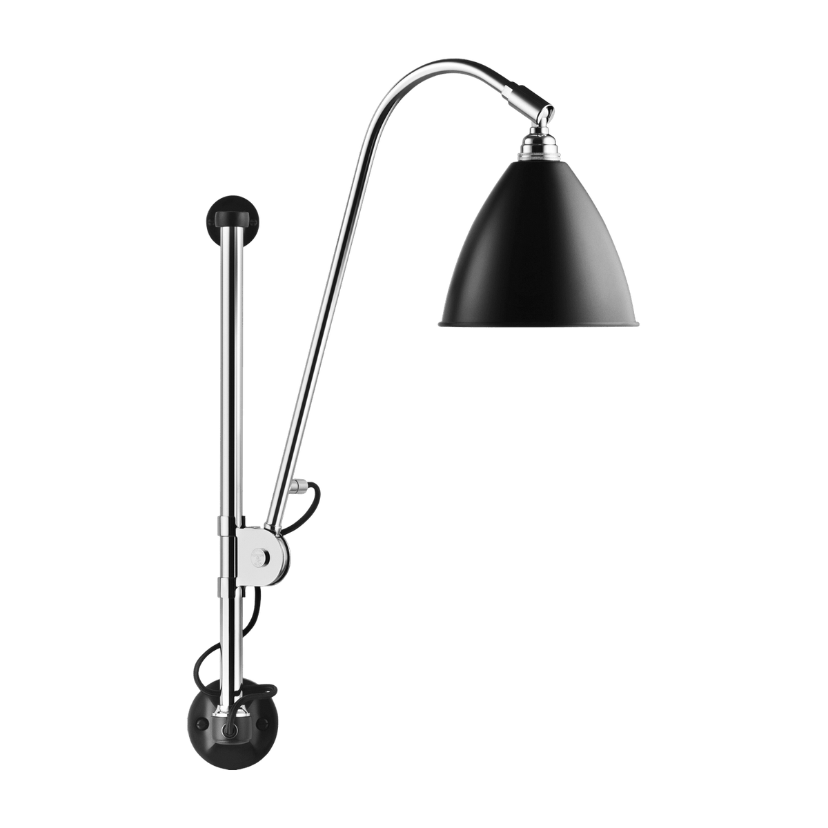 Black wall lamp base silver brass BL5 - Gubi - The Cool Republic