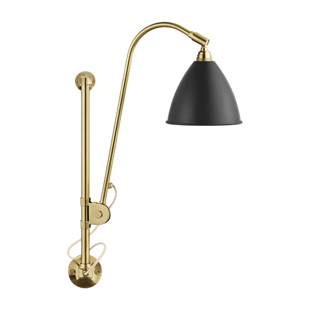 Black wall lamp base gold brass BL5 - Gubi - The Cool Republic