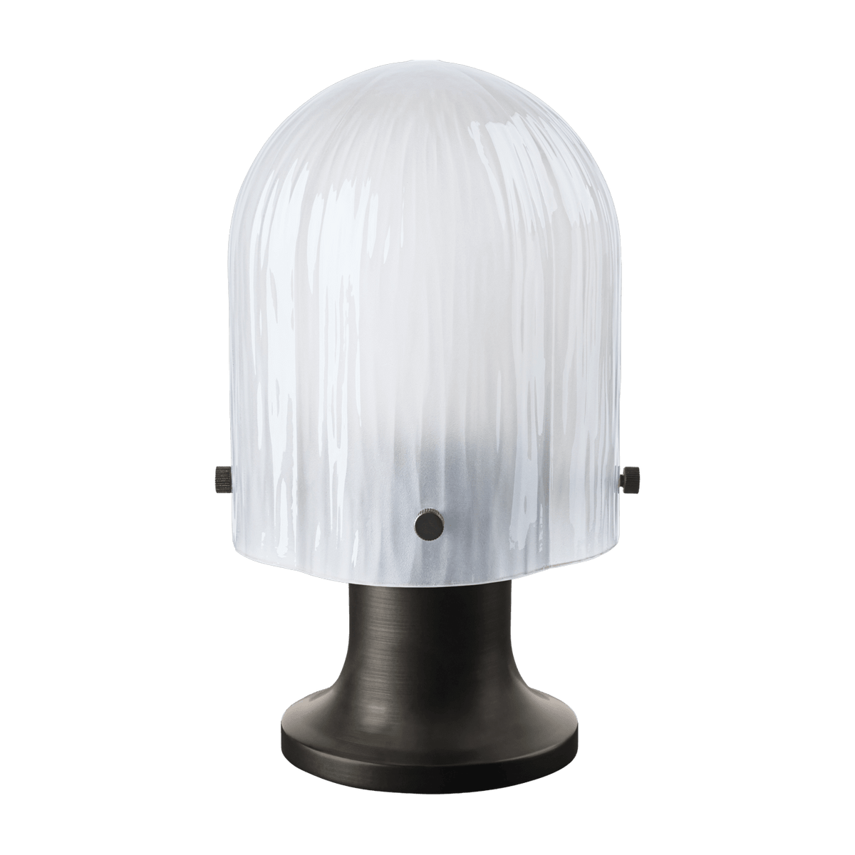 Lampe portable base laiton antique et abat-jour blanc Seine - Gubi - The Cool Republic