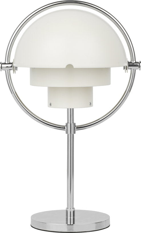 Lampe portable chrome et métal blanc semi - mat Multi - Lite - Gubi - The Cool Republic