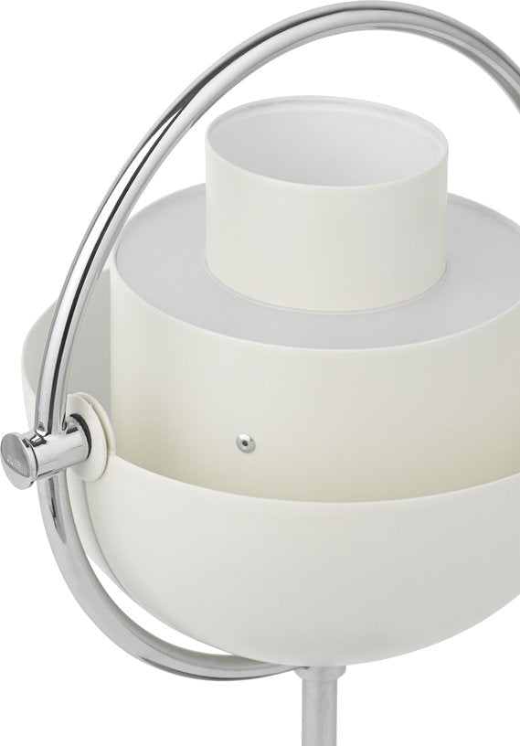 Lampe portable chrome et métal blanc semi - mat Multi - Lite - Gubi - The Cool Republic