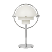 Lampe portable chrome et métal blanc semi-mat Multi-Lite - Gubi - The Cool Republic