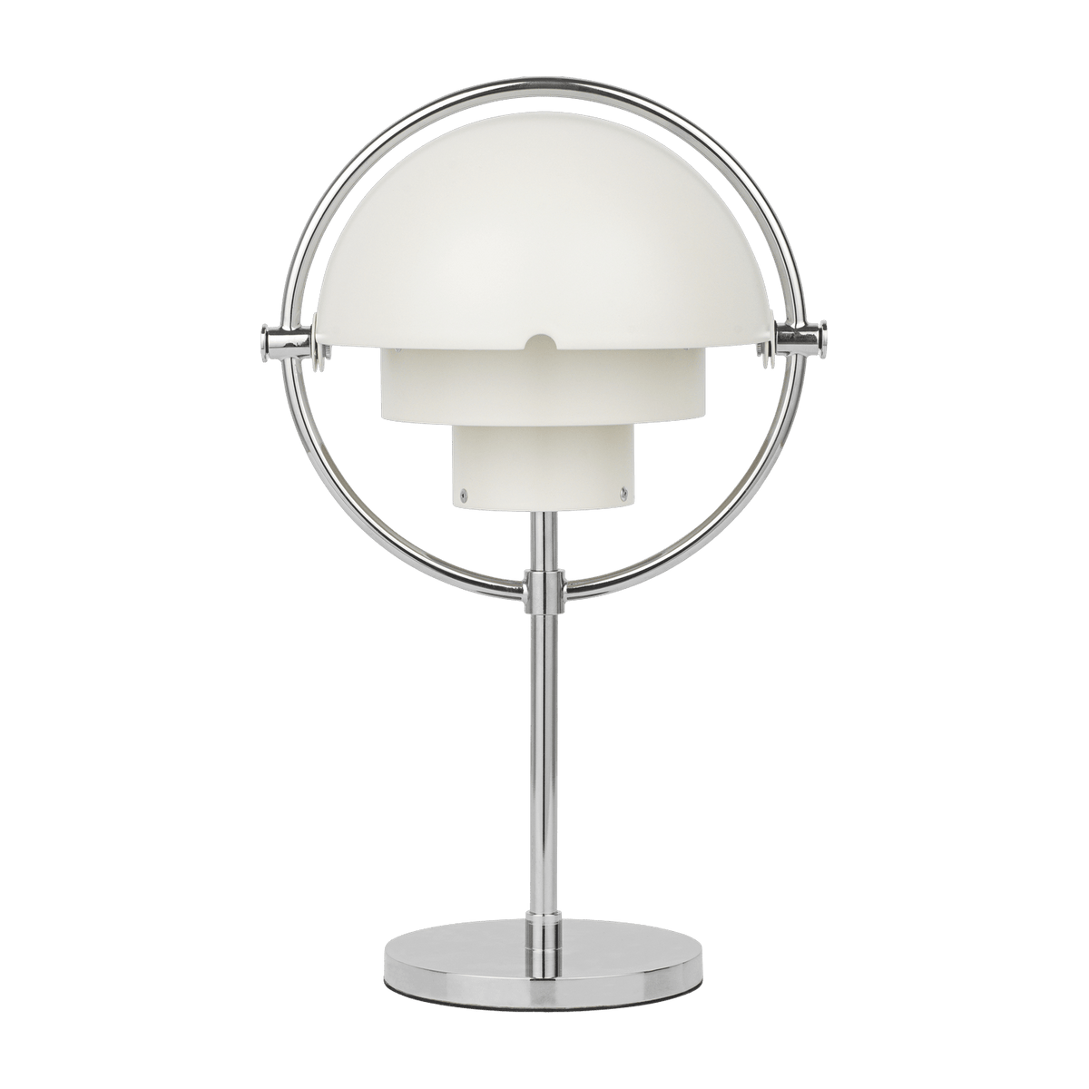 Lampe portable chrome et métal blanc semi-mat Multi-Lite - Gubi - The Cool Republic