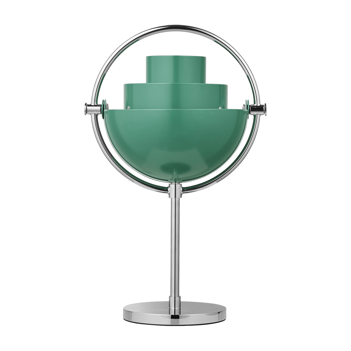 Lampe portable chromé et métal vert turquoise Multi-Lite - Gubi - The Cool Republic