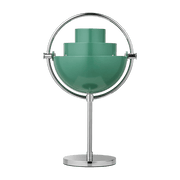 Lampe portable chromé et métal vert turquoise Multi-Lite - Gubi - The Cool Republic