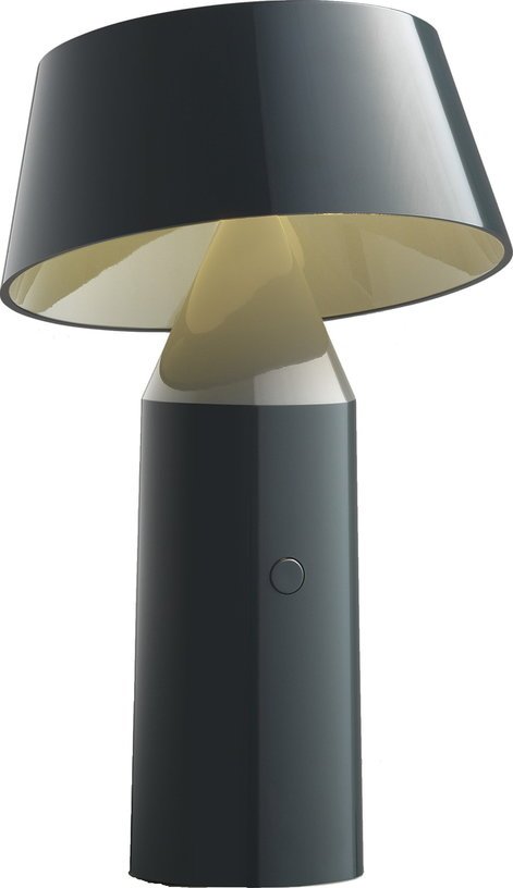 Lampe portable en acier grise 22,5 cm Bicoca - Marset - The Cool Republic