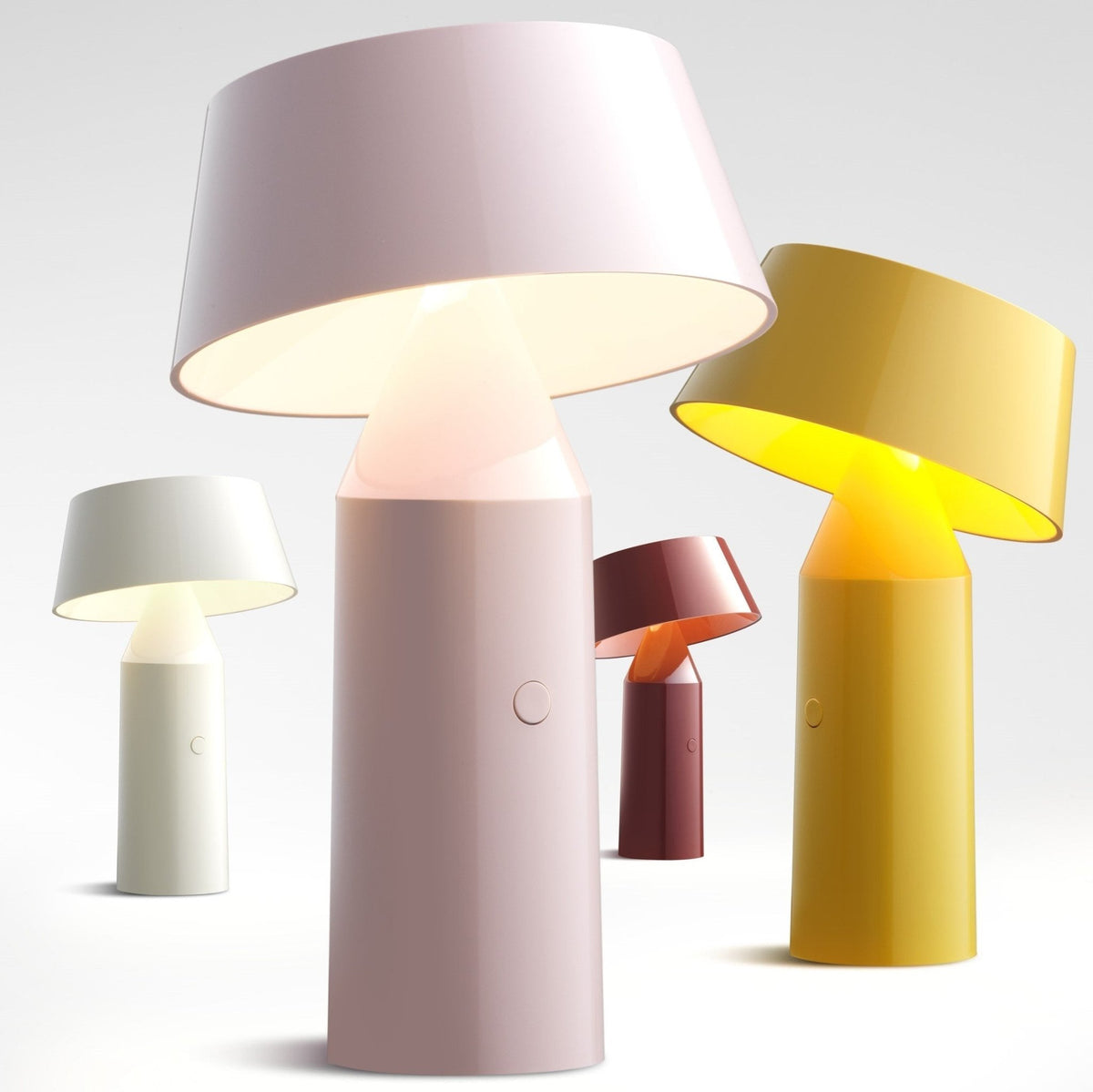 Lampe portable en acier jaune 22,5 cm Bicoca - Marset - The Cool Republic