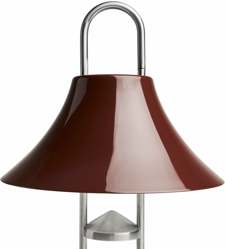 Lampe portable en acier poli rouge 19 x 30 cm Mousqueton - HAY - The Cool Republic
