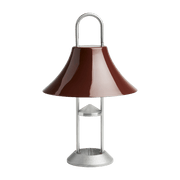 Lampe portable en acier poli rouge 19 x 30 cm Mousqueton - HAY - The Cool Republic