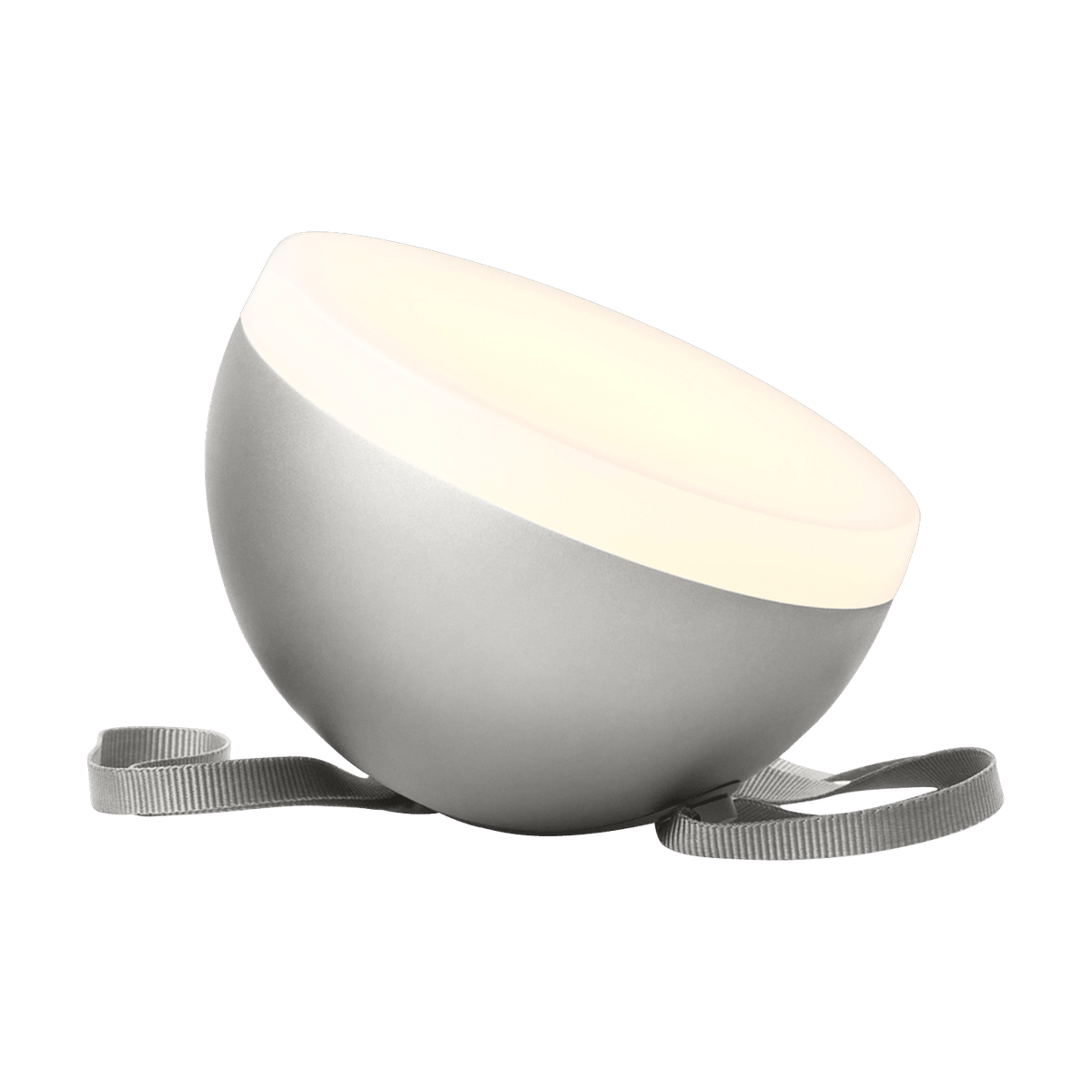Lampe portable en aluminium gris Sphere adventure - New works - The Cool Republic