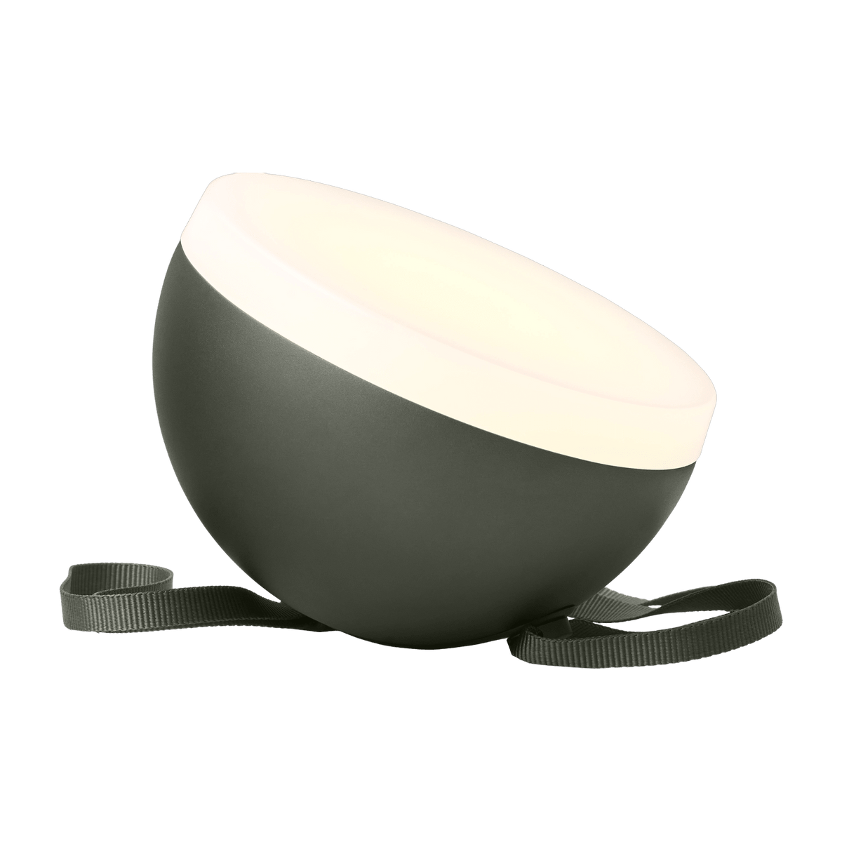 Lampe portable en aluminium vert Sphere adventure - New works - The Cool Republic