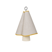 Lampe portable en céramique et toile beige et jaune 27x38x19cm Hornbæk - Gubi - The Cool Republic