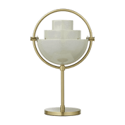Lampe portable en laiton doré et métal gris pastel Multi-Lite - Gubi - The Cool Republic