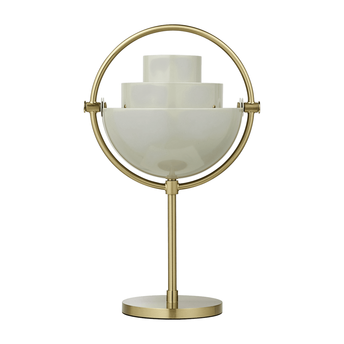 Lampe portable en laiton doré et métal gris pastel Multi-Lite - Gubi - The Cool Republic