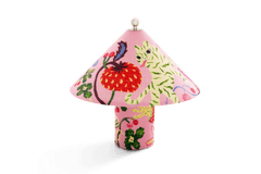 Lampe portable en lin rose 20 cm Loulou Blush Garden - Crème Atelier - The Cool Republic