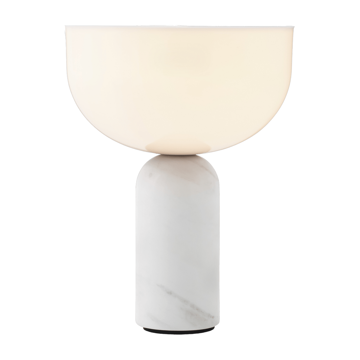 Lampe portable en marbre blanc 24 cm Kizu - New Works - The Cool Republic