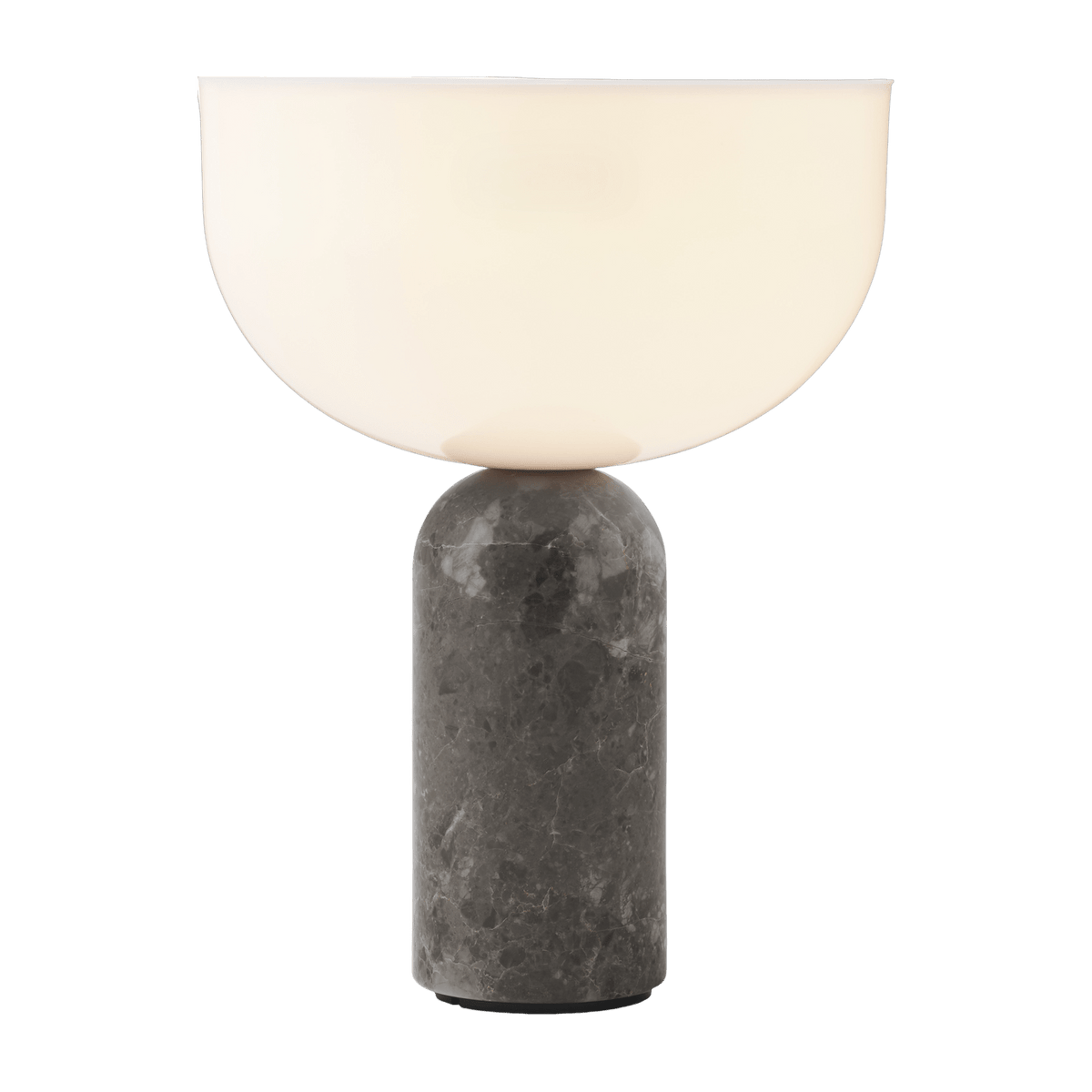 Lampe portable en marbre gris 24 cm Kizu - New Works - The Cool Republic