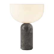 Lampe portable en marbre gris 24 cm Kizu - New Works - The Cool Republic