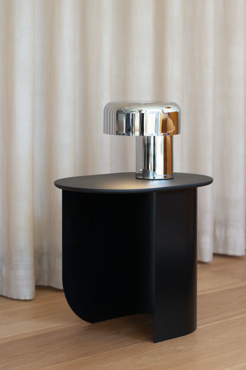 Lampe portable en métal chromé 20cm Scoop - Fest Amsterdam - The Cool Republic