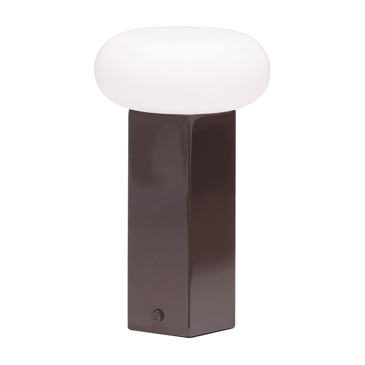 Lampe portable en nickel brossé marron Low - Hübsch - The Cool Republic