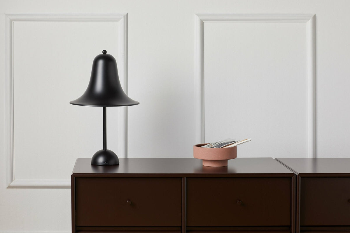 Portable lamp in matte black polycarbonate Pantop - Verpan - The Cool Republic