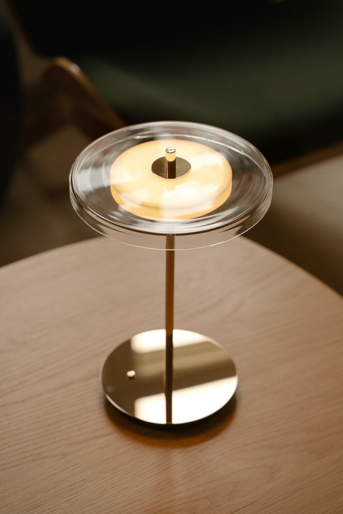 Lampe portable en verre et acier poli 7,9x12cm Asteria - Umage - The Cool Republic