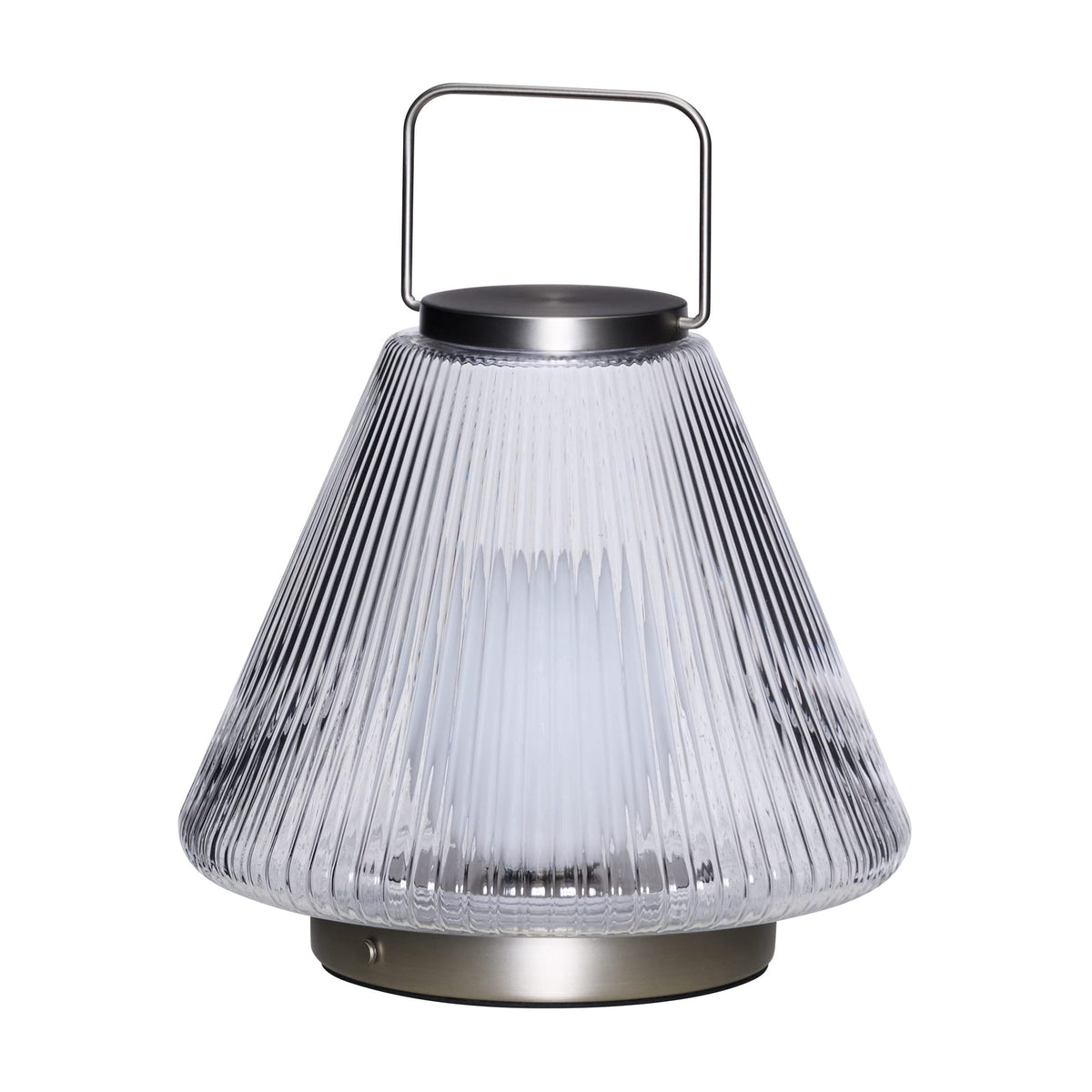 Lampe portable en verre trasnparent 28cm Tou - Hübsch