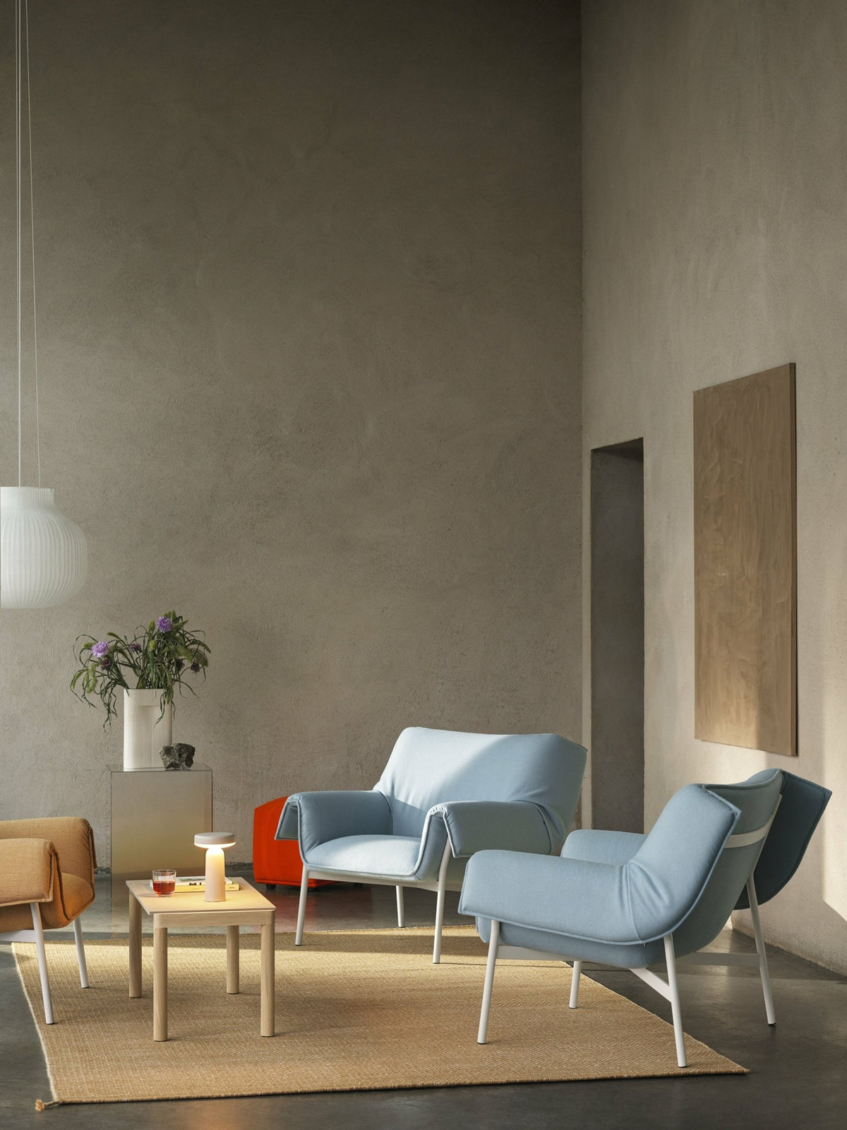 Lampe portable gris 21 x 13 cm Ease - Muuto - The Cool Republic