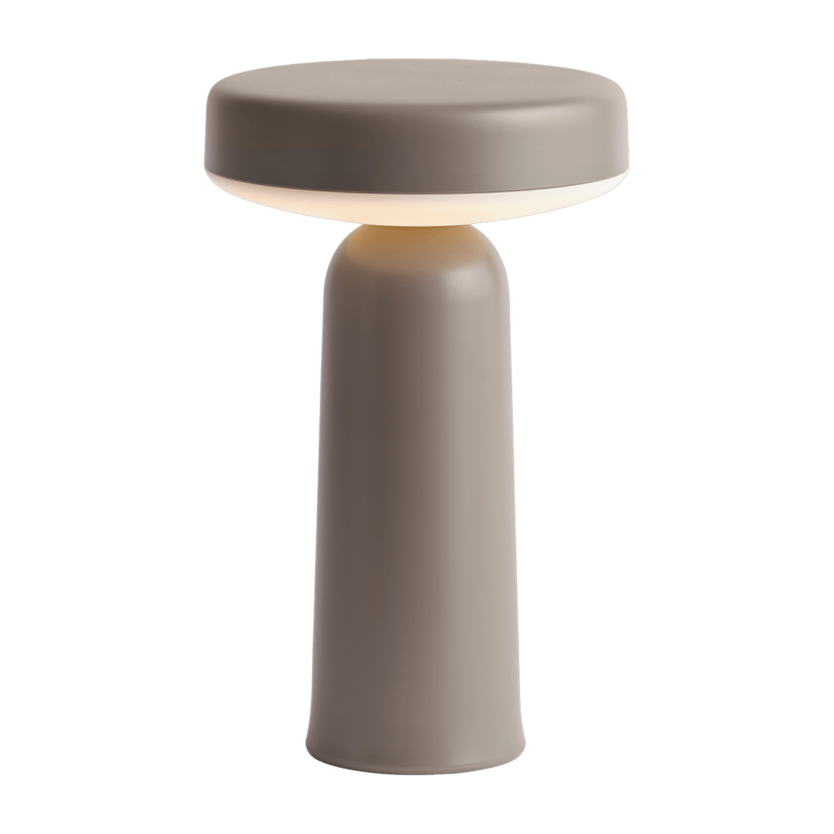 Lampe portable plastique taupe 21 x 13 cm Ease - Muuto - The Cool Republic
