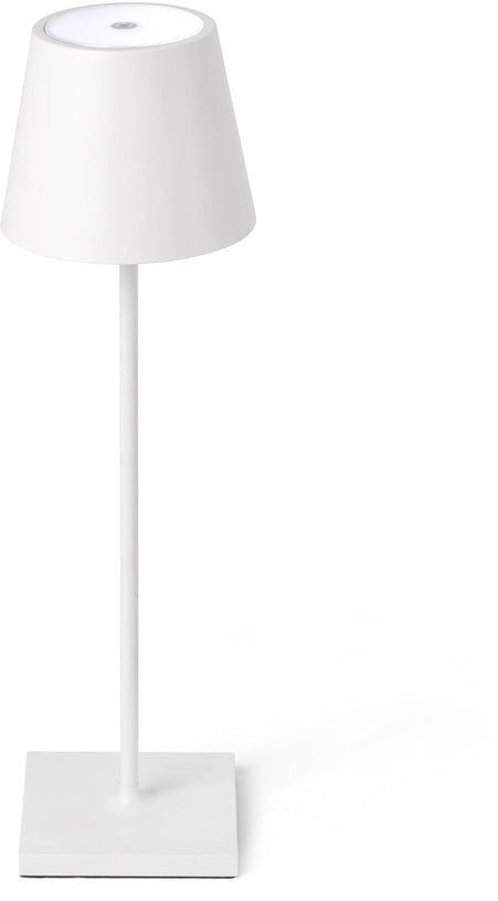 Lampe portable pour extérieur en aluminium blanc Toc - Faro Barcelona - The Cool Republic