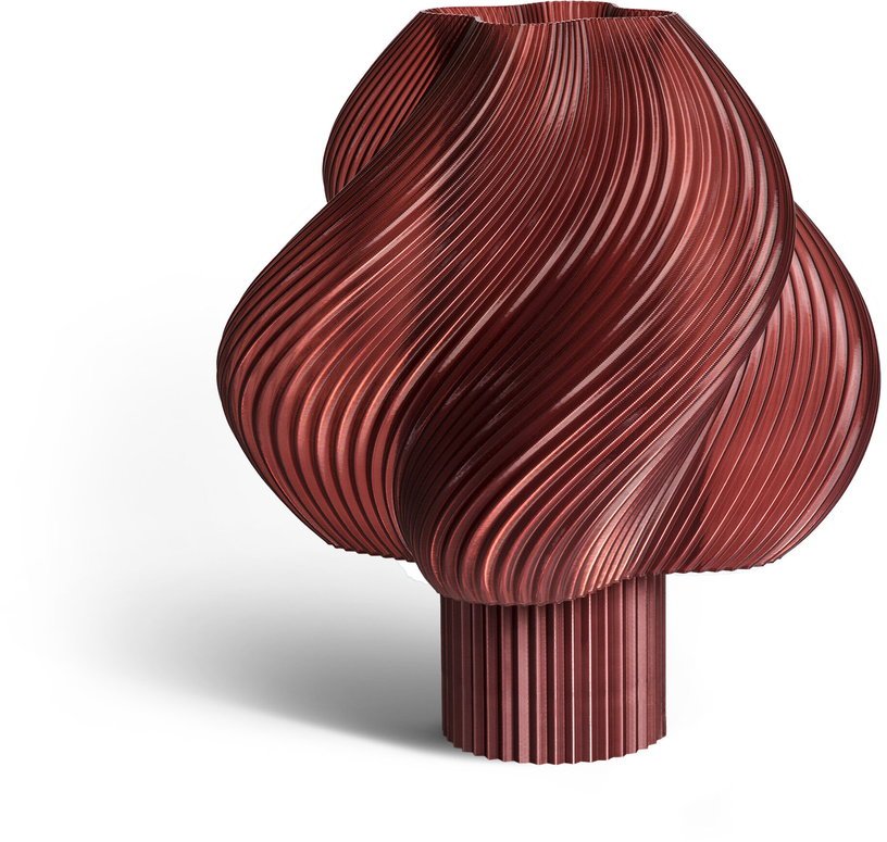 Lampe portable rouge cerise 23 cm Soft serve - Crème Atelier - The Cool Republic