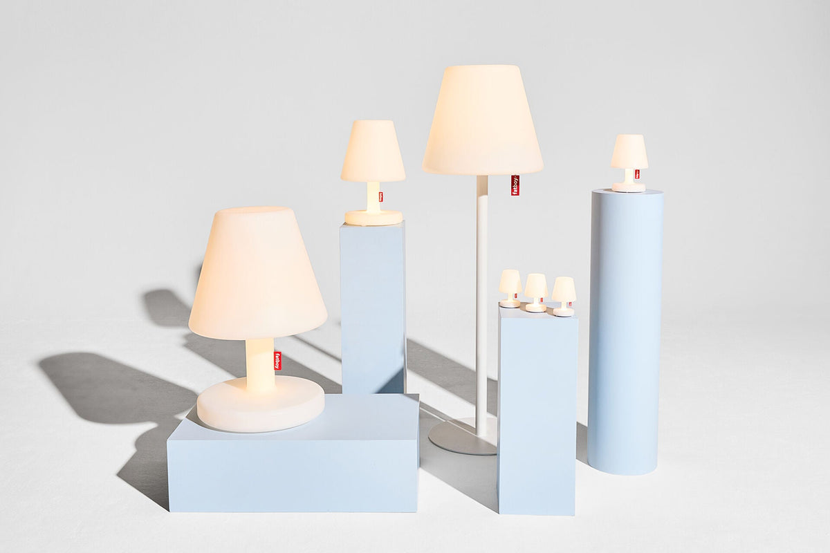 Lampe sans fil blanche 9,7x15cm Edison La Surprise - Fatboy - The Cool Republic