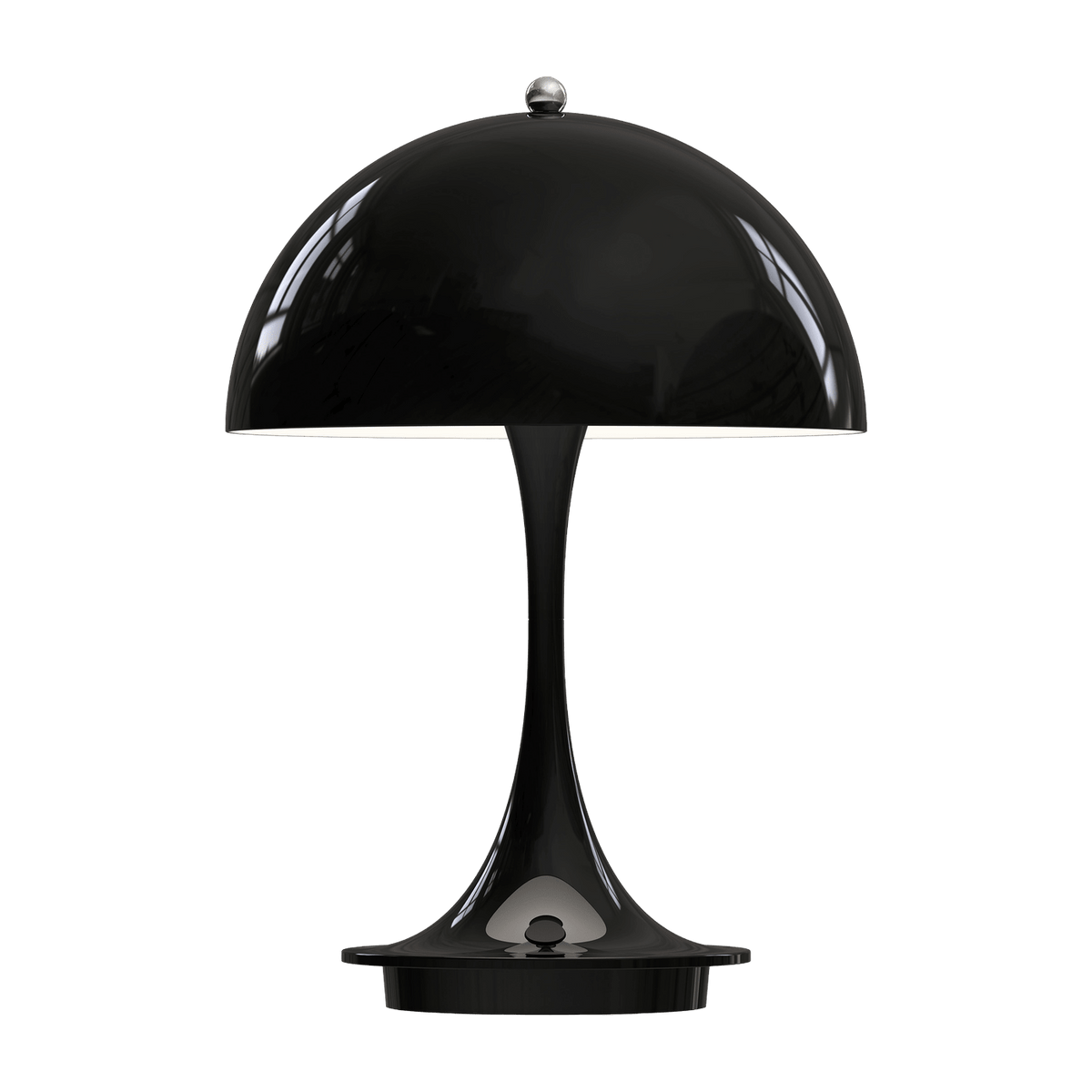 Lampe sans fil en acrylique noir 23 cm Panthella Portable V2 - Louis Poulsen - The Cool Republic