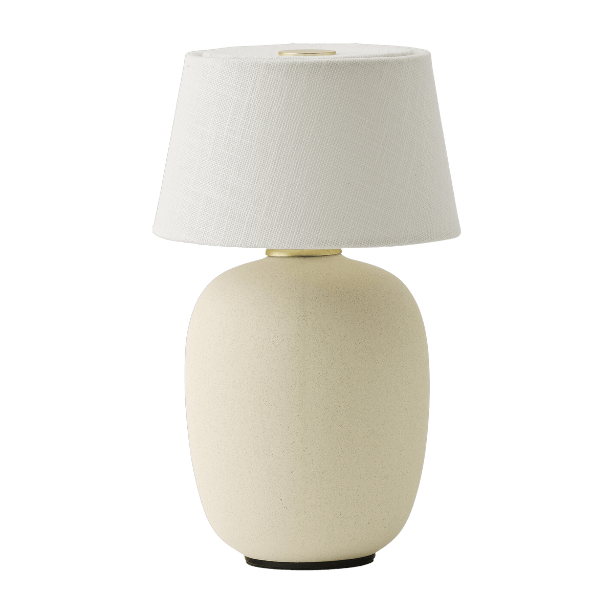 Lampe sans fil en céramique crème 18 x 36 cm Torso - Audo - The Cool Republic