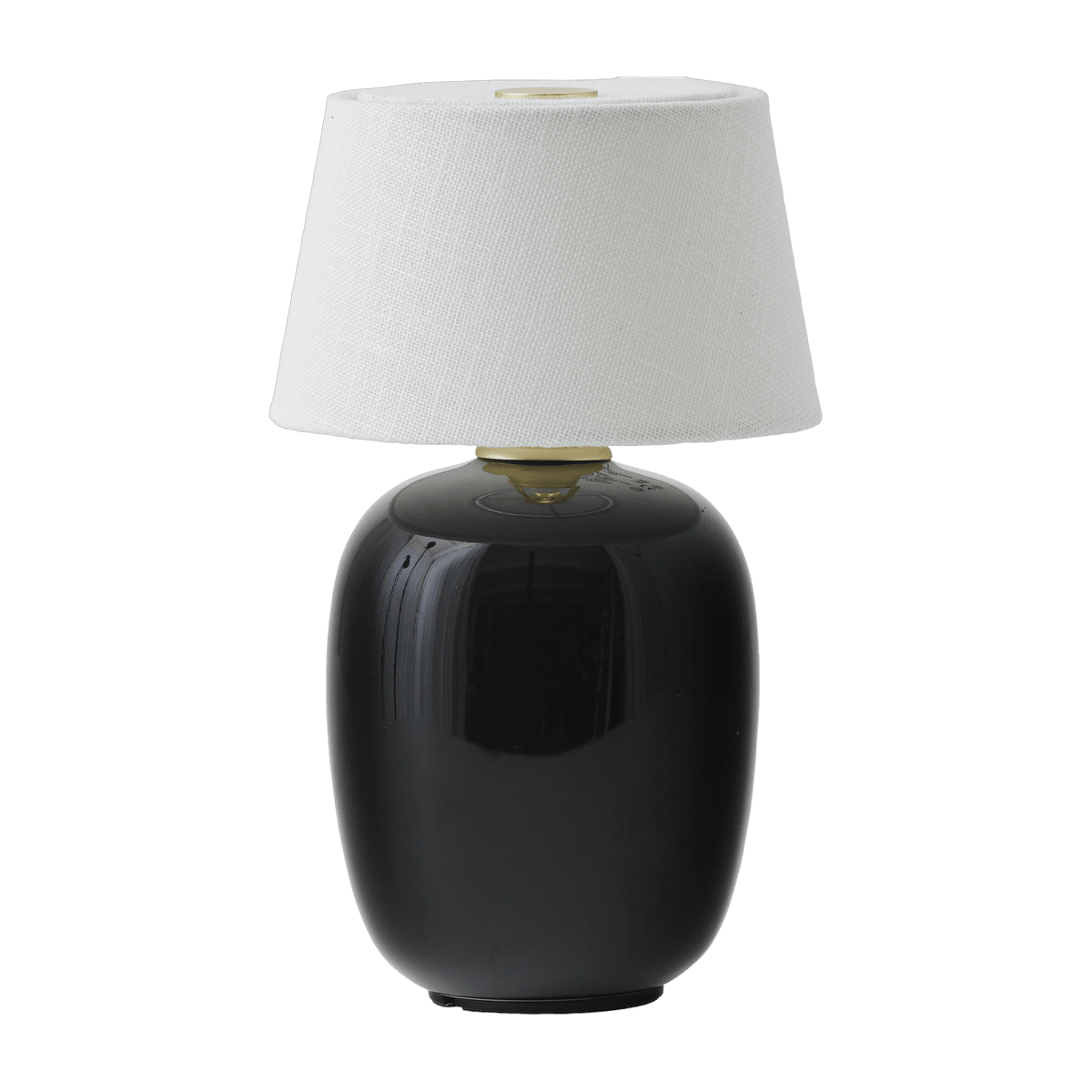 Lampe sans fil en céramique noir 20 x 12 cm Torso - Audo - The Cool Republic