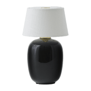 Lampe sans fil en céramique noir 20 x 12 cm Torso - Audo - The Cool Republic