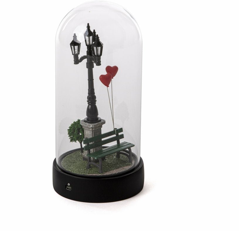 Lampe sans fil sous cloche en verre 11 cm My Little Valentine - Seletti - The Cool Republic