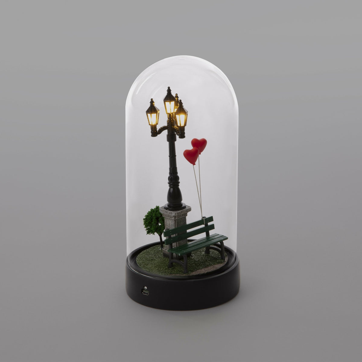 Lampe sans fil sous cloche en verre 11 cm My Little Valentine - Seletti - The Cool Republic