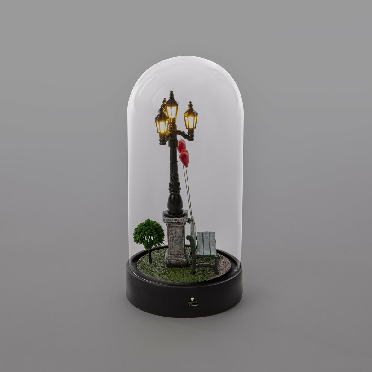 Lampe sans fil sous cloche en verre 11 cm My Little Valentine - Seletti - The Cool Republic