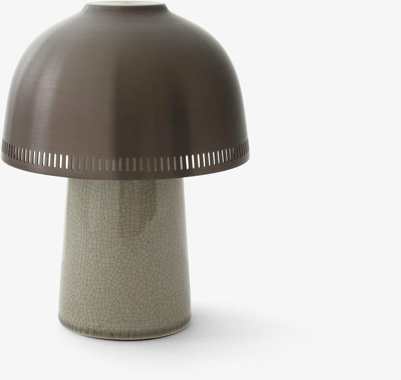 Lampe sans fil taupe et bronze Raku SH8 - &tradition - The Cool Republic