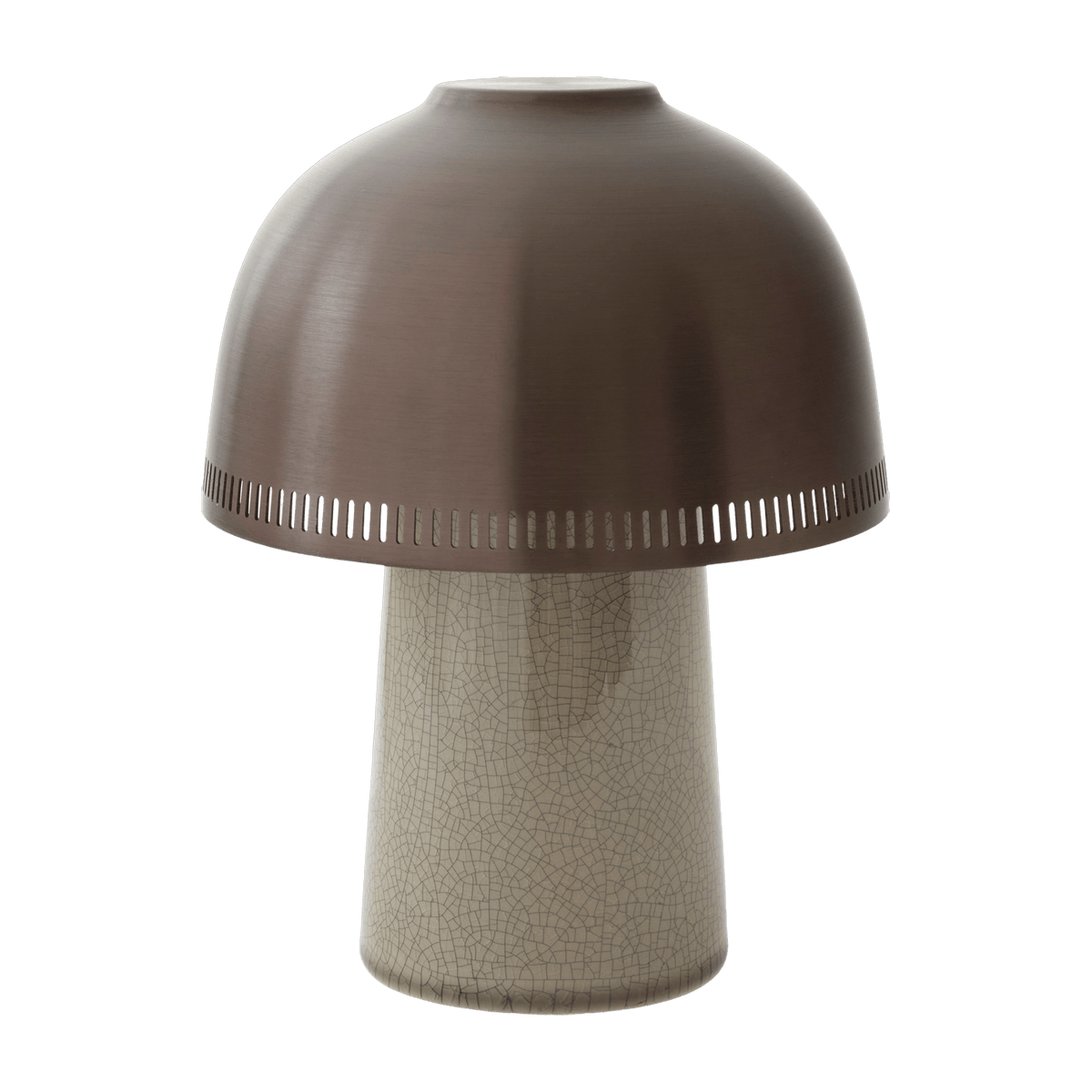Cordless lamp taupe and bronze Raku SH8 - &tradition - The Cool Republic