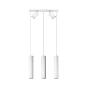 Lampe suspendue en acier blanc 45x5x100cm Ring 3 - Sollux - The Cool Republic