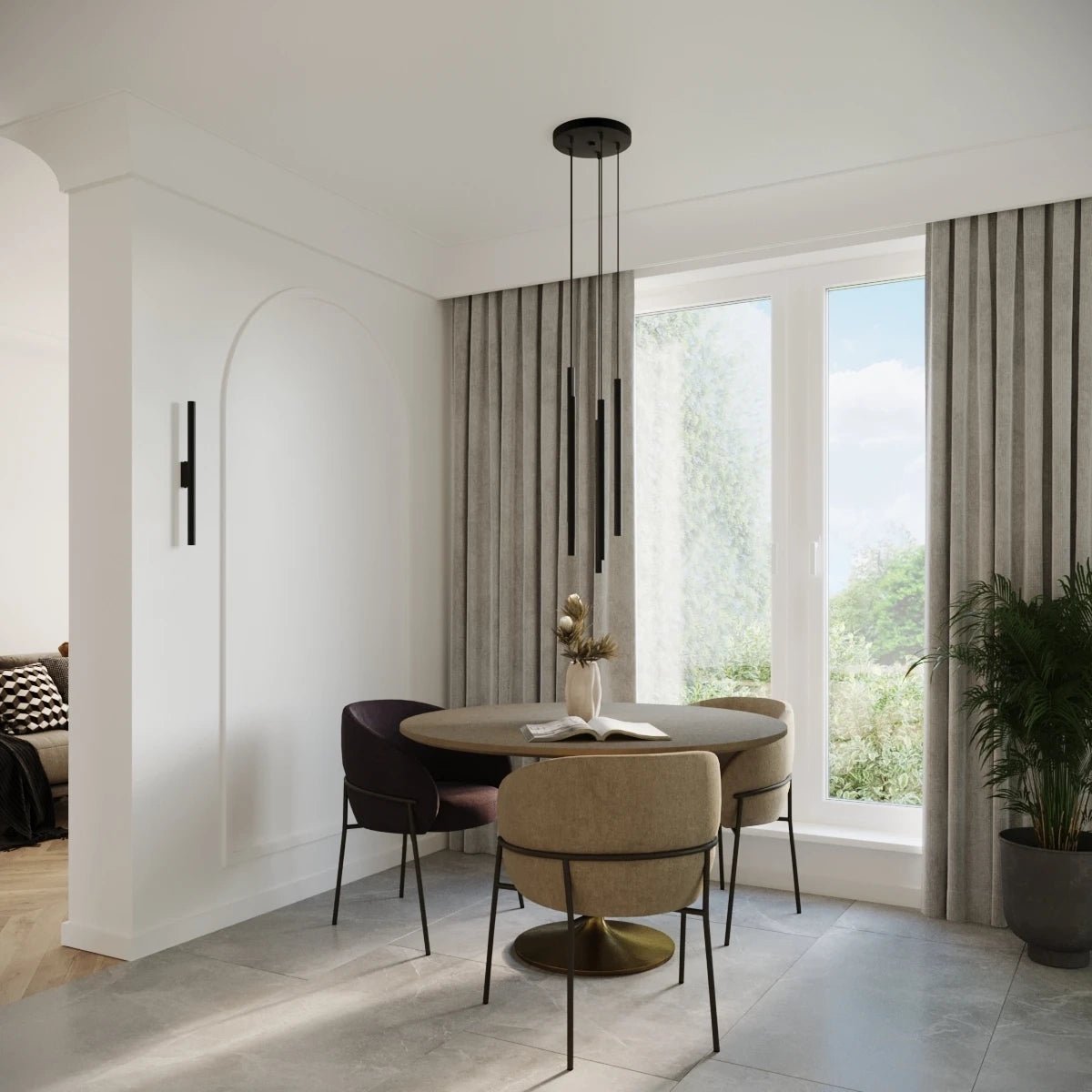 Lampe suspendue en acier noir 15x18cm Pastelo 2 - Sollux - The Cool Republic