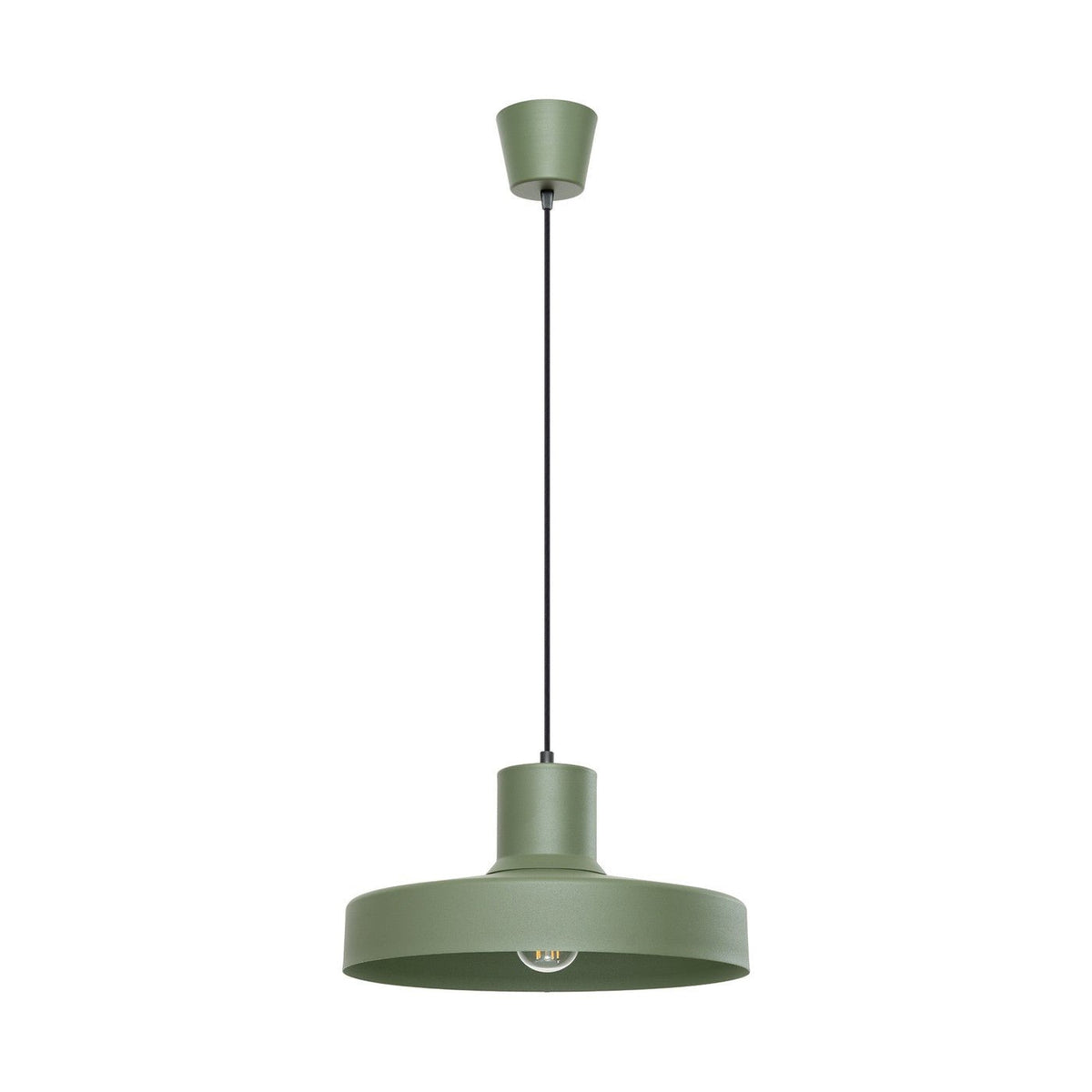Lampe suspendue en acier vert olive 35x120cm Bilo - Sollux - The Cool Republic